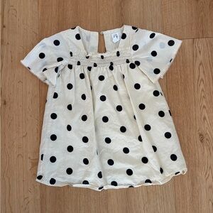 Gap polka dot cream dress 2T VGUC